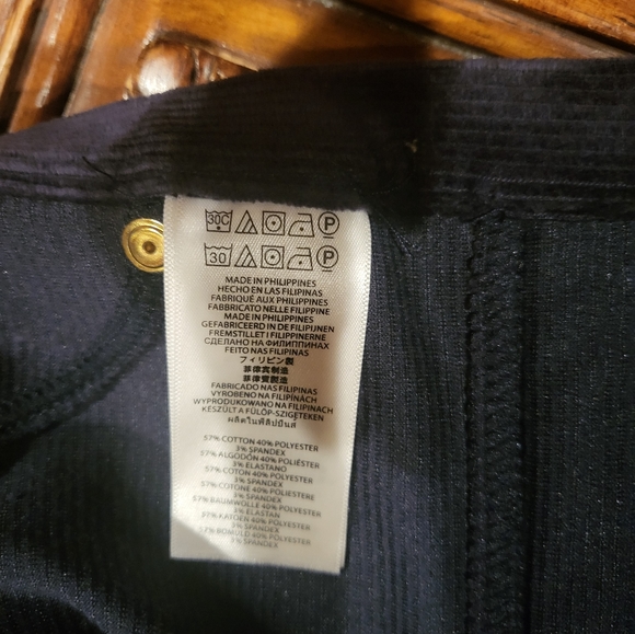 Michael Kors Pants Couduroy blue velvet like new, size small - Picture 7 of 9